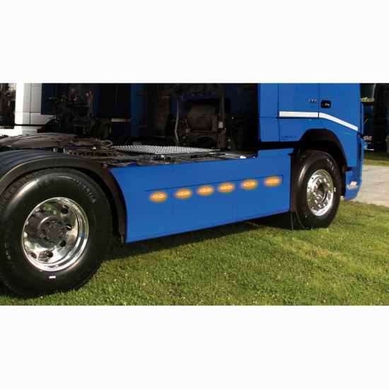 ΦΩΣ ΟΓΚΟΥ 4LED ΠΟΡΤΟΚΑΛΙ ΧΡΩΜΑΤΟΣ SMD 12/24V 124 mm -1ΤΕΜ. Φώτα Ογκου