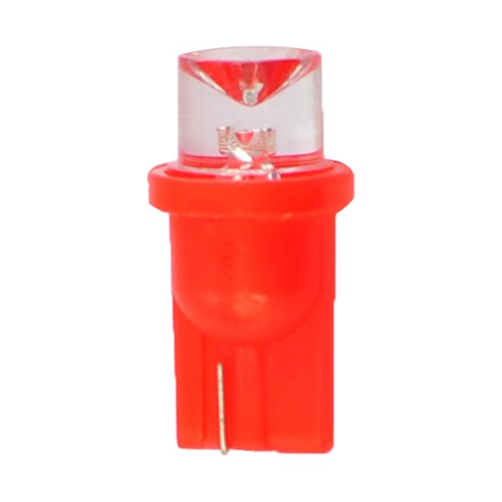 T10 W5W 12V W2,1x9,5d LED 1xFlux 8mm ΚΟΚΚΙΝΟ ΔΙΑΘΛΑΣΗΣ (ΚΑΡΦΩΤΟ ΑΚΑΛΥΚΟ) BLISTER 2ΤΕΜ. M-TECH Χωρίς Κάλυκα