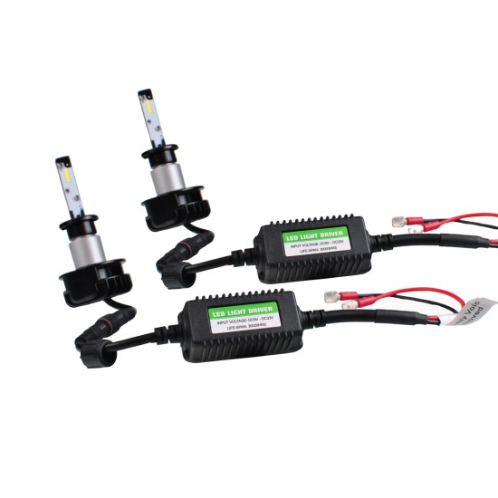 H1 LED SET BASIC 9-33V 5.400K 5.200lm 2 X 24W ΛΑΜΠΑ ΜΕ SMD LED KAI ΒΙΔΩΤΗ ΨΥΚΤΡΑ ΜΕ ΛΑΙΜΟ ΠΡΟΕΚΤΑΣΗΣ M-TECH - 2 ΤΕΜ. Λάμπες
