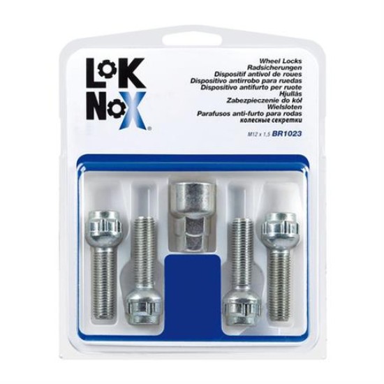 Μπουλόνια Ασφαλείας 12x1,5 39,9mm (17) Σφαιρικά LOK NOX Αντικλεπτικά Μπουλόνια