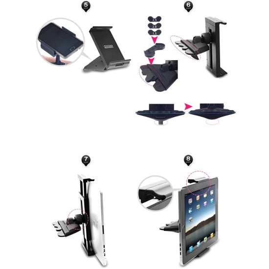 ΒΑΣΗ ΣΤΗΡΙΞΗΣ XENOMIX CDX TABLET/ΚΙΝΗΤΟΥ/GPS/POS/NAVI (12-19,5 cm) ΓΙΑ ΤΗΝ ΥΠΟΔΟΧΗ/ΕΓΚΟΠΗ CD (ΜΑΥΡΟ) Βάσεις Tablet