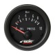 ΟΡΓΑΝΟ ΠΙΕΣΗΣ ΛΑΔΙΟΥ BLACK LINE 58mm ΜΕ ΛΕΥΚΟ ΦΩΤΙΣΜΟ LED (ΜΑΥΡΟ ΚΑΝΤΡΑΝ/ΜΑΥΡΟ ΠΛΑΙΣΙΟ) Πίεση Λαδιού