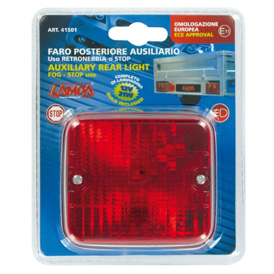 ΦΑΝΑΡΙ 12V - STOP ΚΑΙ ΟΜΙΧΛΗΣ - ΓΙΑ ΤΡΕΙΛΕΡ (ΚΟΚΚΙΝΟ - 70 Χ 80 Χ 50mm) - 1ΤΕΜ. Εξωτερικά Οπίσθια Φώτα