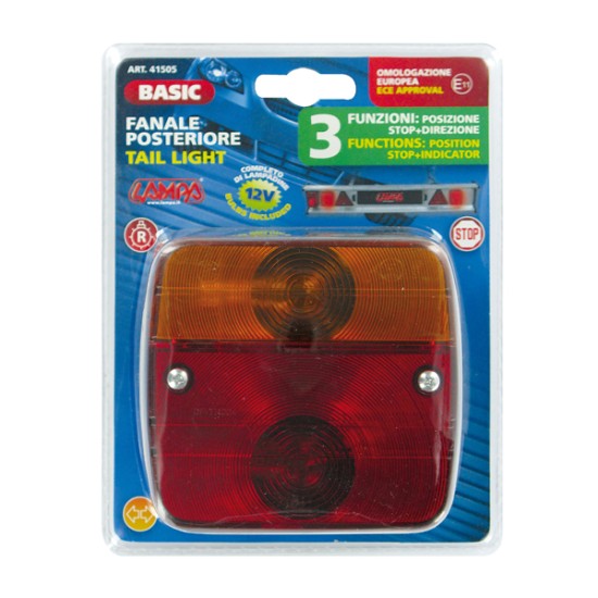 ΦΑΝΑΡΙ 12V - STOP/ΘΕΣΕΩΣ/ΦΛΑΣ - ΓΙΑ ΤΡΕΙΛΕΡ (95 Χ 100 Χ 50mm) - 1 ΤΕΜ. Εξωτερικά Οπίσθια Φώτα
