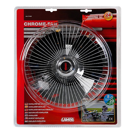 ΑΝΕΜΙΣΤΗΡΑΣ ΜΕ ΜΑΝΤΑΛΑΚΙ 24V 16W (Φ 8 INCH - 20cm) Ανεμιστήρες Αυτοκινήτου Θερμαντικά