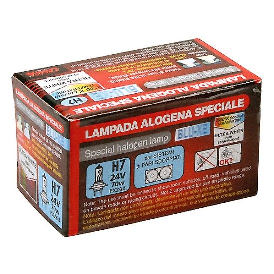 ΛΑΜΠΑ H7 24V/70W Blue-Xenon (PX26d) 4500K 4100K έως 4700K