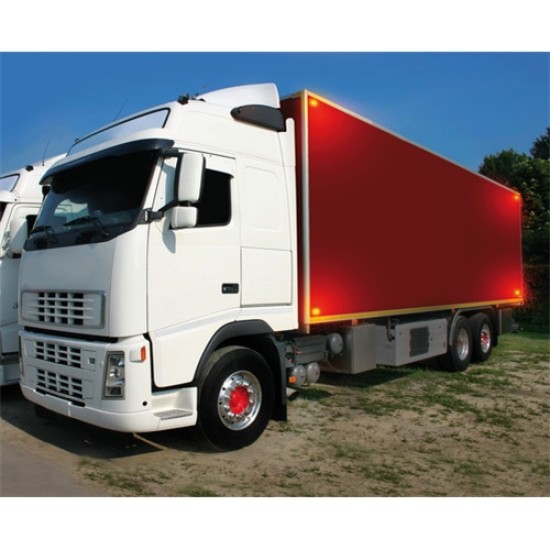 ΦΩΣ ΦΟΡΤΗΓΟΥ 2LED ΠΟΡΤΟΚΑΛΙ 24V 100mm Διακοσμητικά Φώτα