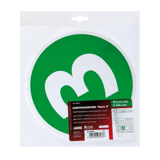 ΑΥΤΟΚΟΛΛΗΤΟΣ ΑΡΙΘΜΟΣ ΓΙΑ EURO no3 Πινακίδες και Σήμανση