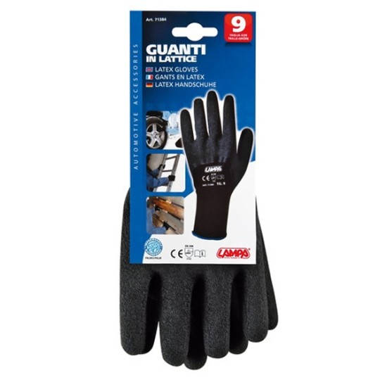 ΓΑΝΤΙΑ ΕΡΓΑΣΙΑΣ ΛΑΤΕΞ ΜΑΥΡΑ - No9 Γάντια Εργασίας