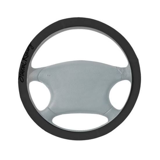 ΚΑΛΥΜΜΑ ΤΙΜΟΝΙΟΥ CHEAP ΜΑΥΡΟ ΒΑΜΒΑΚΕΡΟ (COTTON)  37-39cm Καλύμματα Τιμονιού