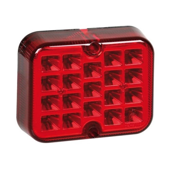ΠΙΣΩ ΦΑΝΑΡΙ ΟΜΙΧΛΗΣ 12/24V (ΚΟΚΚΙΝΟ - 19 LED - 81 Χ 100mm) - 1 ΤΕΜ. Εξωτερικά Οπίσθια Φώτα