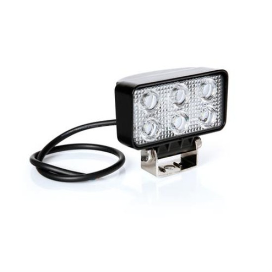 ΠΡΟΒΟΛΕΑΣ ΕΡΓΑΣΙΑΣ WL-2 18W 1200LM  ΜΕ 6 LED ΚΑΡΦΙ 10-30V/21W 6.000K (111 x 95 x 56 mm) -1ΤΕΜ. Φώτα Εργασίας LED