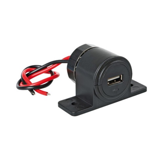 ΠΡΙΖΑ USB ΜΕ ΒΑΣΗ KAI ΕΝΔΕΙΞΗ LED 2100mA 12/24V Φορτιστές 12 και 24V