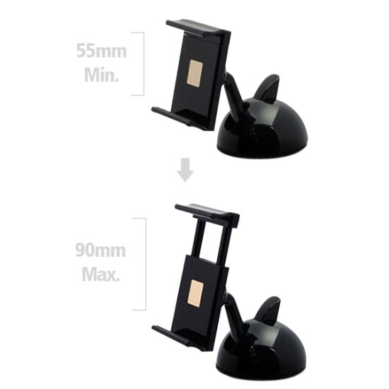 ΒΑΣΗ ΣΤΗΡΙΞΗΣ XENOMIX S5 ΚΙΝΗΤΟΥ/GPS (6-9,5 cm) ΓΙΑ ΤΑΜΠΛΟ/ΤΖΑΜΙ ΠΑΡΜΠΡΙΖ (ΜΑΥΡΟ) Βάσεις Θήκες Κινητού