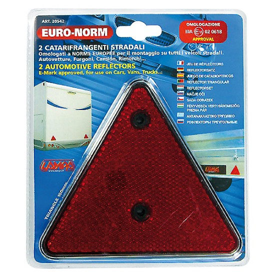 ΑΝΑΚΛΑΣΤΙΚΑ ΤΡΙΓΩΝΑ EURO-NORM Ανακλαστήρες