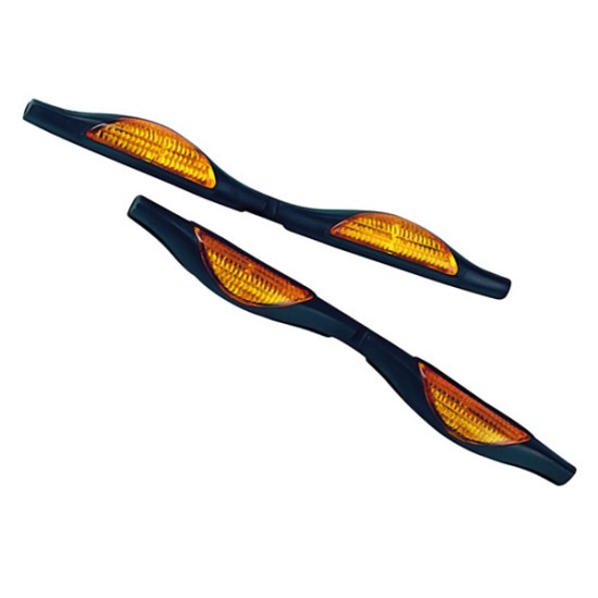 Αντικρουστικά πόρτας Wave (ζευγάρι) με ανακλαστήρες Προστασία Πόρτας