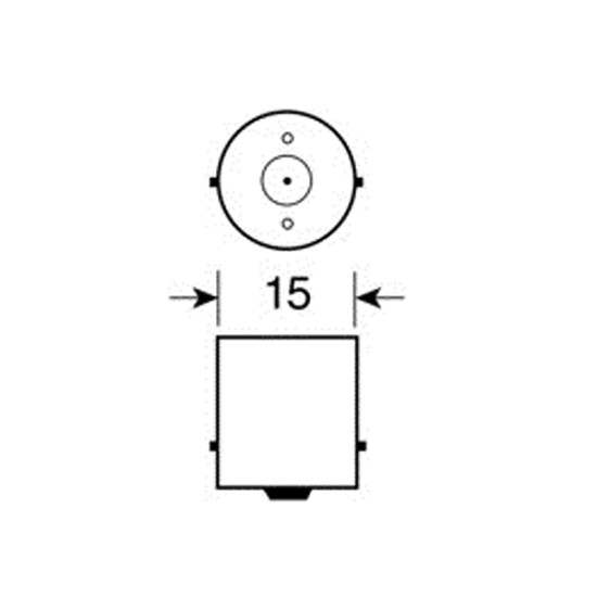 ΛΑΜΠΑ 12V/R10W ΦΟΥΝΤΟΥΚΑΚΙ Με Κάλυκα