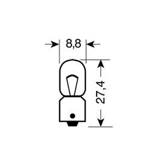 ΛΑΜΠΑ ΜΙΝΙΟΝ 12V/4W (T4W) Με Κάλυκα