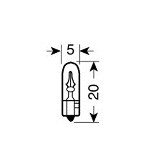 ΛΑΜΠΑΚΙΑ ΨΕΙΡΕΣ Τ5 12V/1.2W W2x4.6d Χωρίς Κάλυκα