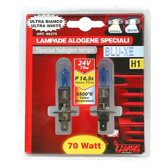ΛΑΜΠΑ H1 24V 70W Blue-Xenon (P14,5s) 4500K 4100K έως 4700K