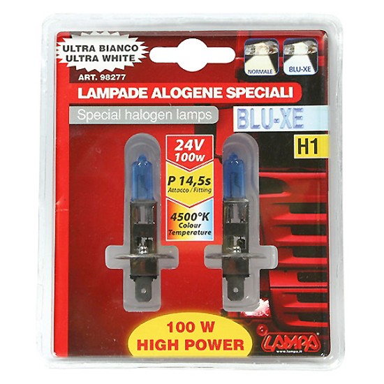 ΛΑΜΠΑ H1 24V 100W Blue-Xenon (P14,5s) 4500K 4100K έως 4700K