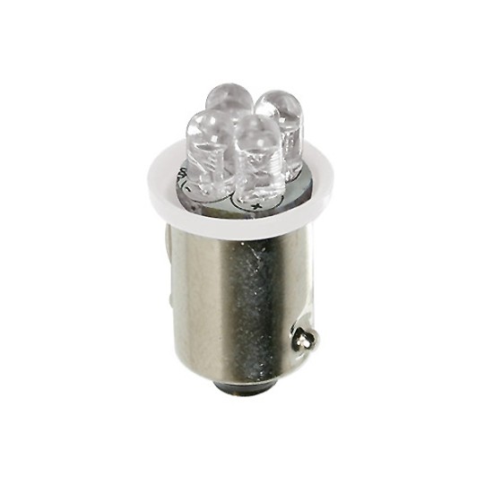 ΛΑΜΠΑΚΙ ME 4 LED 24V T4W BA9s Με Κάλυκα