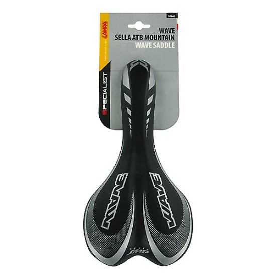 Σέλα ποδηλάτου (270x140mm /370gr) μαύρη Wave Saddle Σέλες