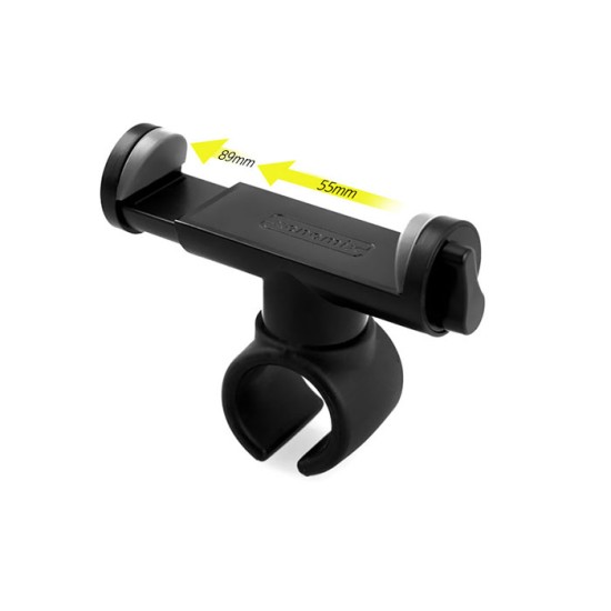 ΒΑΣΗ SMARTPHONE MOTO/ΠΟΔΗΛΑΤΟΥ/ΤΙΜΟΝΙΟΥ 55-89mm ΚΑΙ ΕΩΣ 12mm ΠΑΧΟΣ ΣΥΣΚΕΥΗΣ XENOMIX ΜΑΥΡΗ Βάσεις Θήκες Κινητού