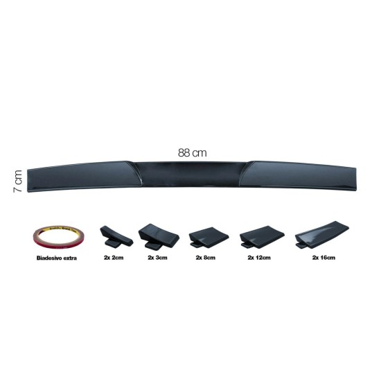 ΑΕΡΟΤΟΜΗ ΑΥΤΟΚΟΛΛΗΤΗ ΛΑΣΤΙΧΕΝΙΑ ΜΑΥΡΗ 88x7cm (ΜΕ 5 ΓΩΝΙΕΣ 1,3x6cm/3x6cm/8x6cm/12,7x5cm/16x4,7cm) Αεροτομές