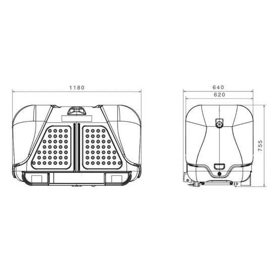 ΜΠΑΓΚΑΖΙΕΡΑ ΚΟΤΣΑΔΟΡΟΥ 390 LT TOWBOX V2 (ΜΑΥΡΟ) Μπαγκαζιέρες Κοτσαδόρου