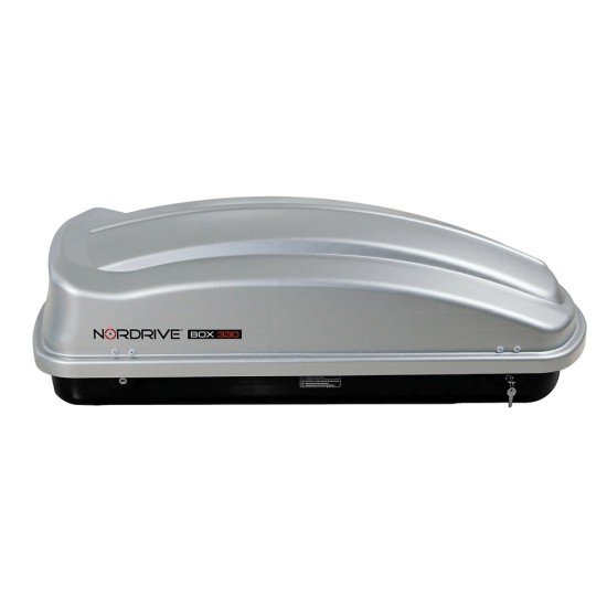 ΜΠΑΓΚΑΖΙΕΡΑ ΟΡΟΦΗΣ NORDRIVE BOX 330 LT ΓΚΡΙ ΧΡΩΜΑ ΜΕ ΑΝΑΓΛΥΦΗ ΥΦΗ - 1 ΤΕΜ. 330 Λίτρα