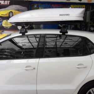 VW POLO 6R/6C 5D 2010-2017 KIT ΜΕ ΜΠΑΡΕΣ ΟΡΟΦΗΣ ΑΛΟΥΜΙΝΙΟΥ ΚΑΙ ΜΠΑΓΚΑΖΙΕΡΑ ΟΡΟΦΗΣ